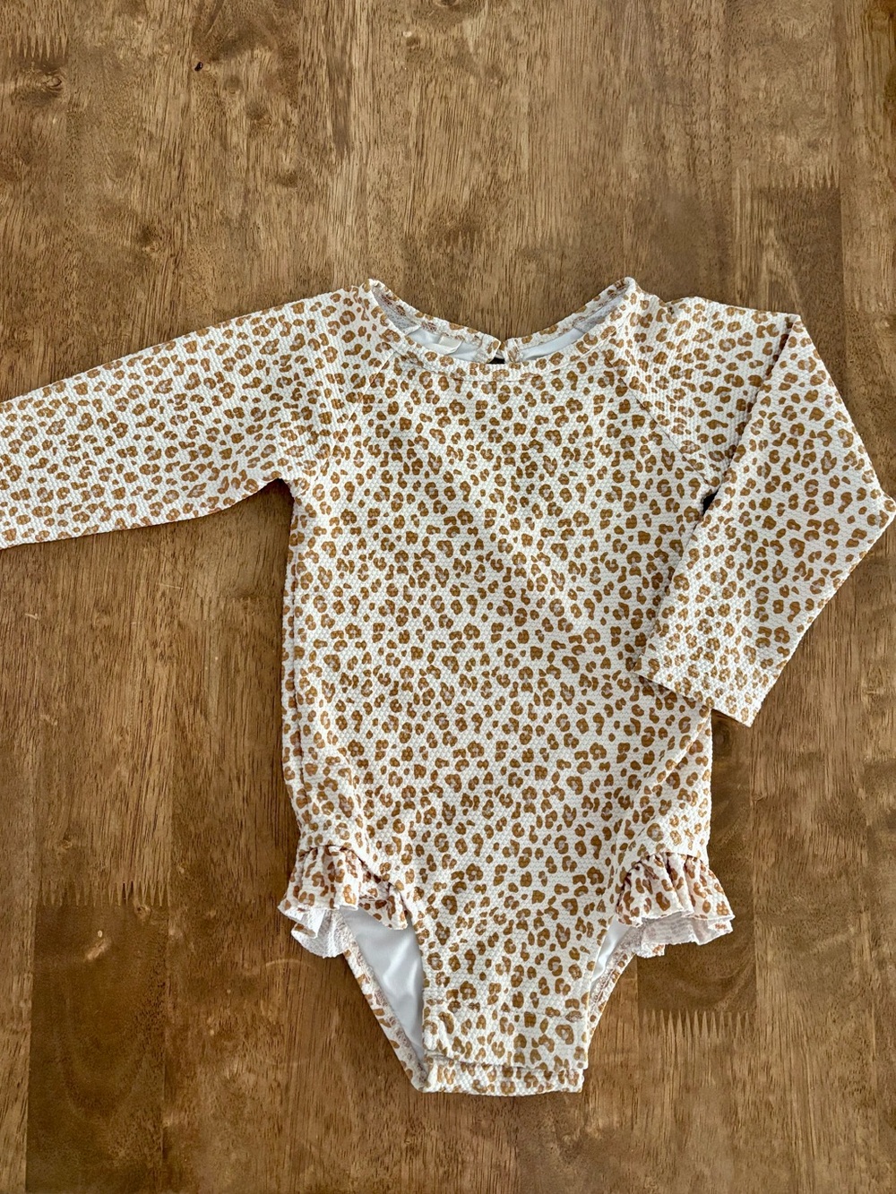 Quincy Mae Olivia Rashguard - Leopard Print Long-Sleeve One-Piece